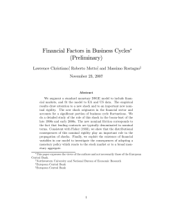 Financial Factors in Business Cycles