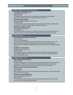 Services for Westchester Families