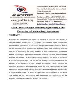 Extend Your Journey Considering Signal Strength and