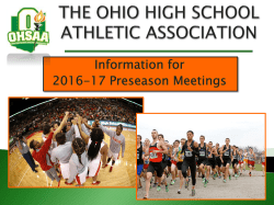 The Ohio High School Athletic Association