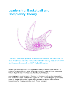 Leadership, Basketball and Complexity Theory