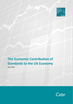 The Economic Contribution of Standards to the UK