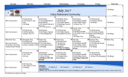 Sunday - Colby Retirement Community