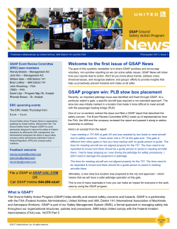 the first issue of GSAP News GSAP program win