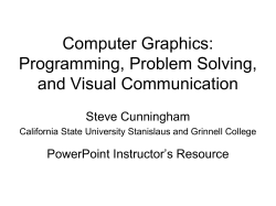 Computer Graphics: Programming, Problem
