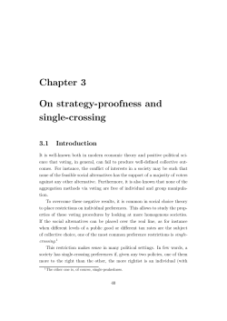 Chapter 3 On strategy-proofness and single-crossing