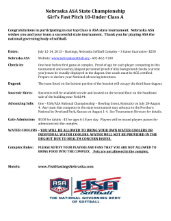 Nebraska ASA - USA Softball
