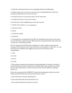 1. Check ALL statements that are true regarding statistical