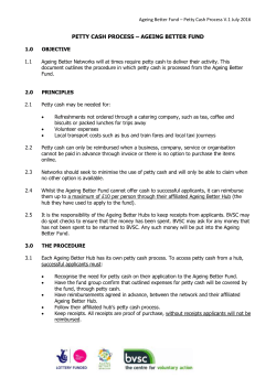 Process for Ageing Better Hubs: 1
