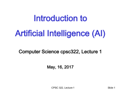 intelligent agent - UBC Computer Science