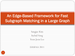 An Edge-Based Framework for Fast Subgraph Matching in a Large
