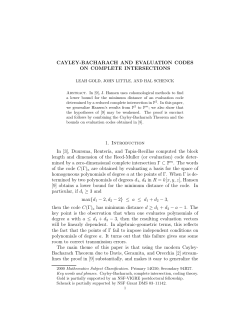 Cayley-Bacharach and Evaluation Codes on Complete Intersections