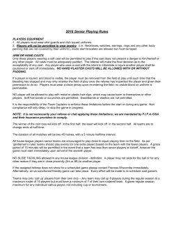 2016 Senior Playing Rules