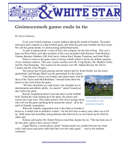 Gnimocemoh game ends in tie