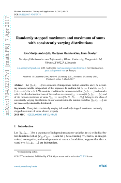 Randomly stopped maximum and maximum of sums with