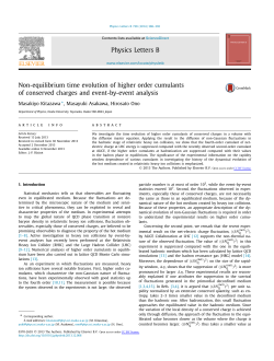 Non-equilibrium time evolution of higher order cumulants of