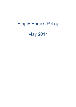 Empty Homes Policy May 2014
