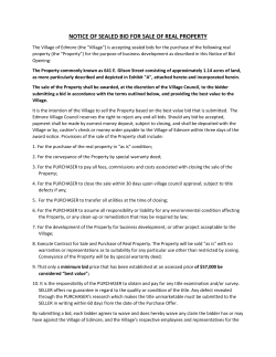 notice of sealed bid for sale of real property