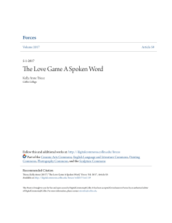 The Love Game A Spoken Word