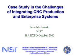 Challenges of Integrating CNC Production and Enterprise Systems