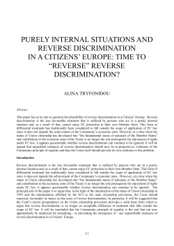 PURELY INTERNAL SITUATIONS AND REVERSE