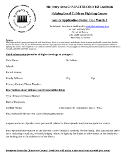 McHenry Area CHARACTER COUNTS! Coalition Helping Local