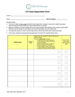 Team Supervision Template