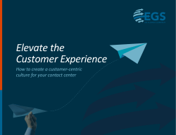 Elevate the Customer Experience