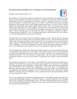 Hua Medicine Raises $50 Million Series C Financing in