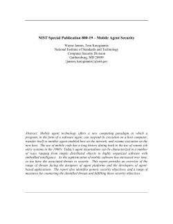 Mobile Agent Security