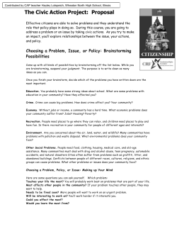 Effective citizens are able to solve problems and they understand