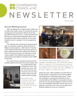CCNC Newsletter Spring 2017.indd