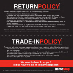 Return policy