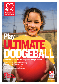 Get FRee offical uKDBa dodgeballs and get started. Raise money