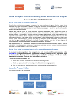 Introduction to the Social Enterprise Landscape in India