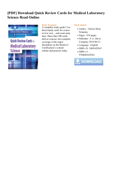 Quick Review Cards for Medical