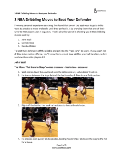 3 NBA Dribbling Moves to Beat Your Defender