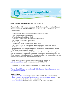 Junior Library Guild Book Selections Win 27