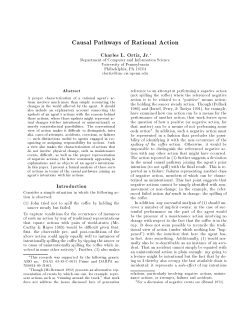 Causal Pathways of Rational Action