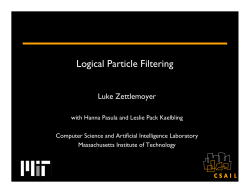 Logical Particle Filtering