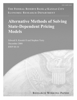 Alternative Methods of Solving State
