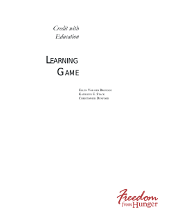 learning game - Rural Finance and Investment Learning Centre