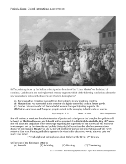 Period 4 Exam: Global Interactions, 1450