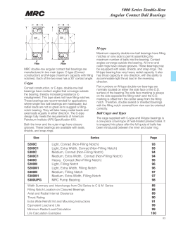 5000 Series Double-Row Angular Contact Ball Bearings