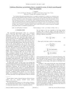 Goldstone-Brueckner perturbation theory extended in terms of mixed