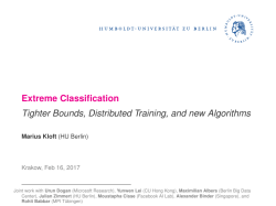 1.5cmExtreme Classification Tighter Bounds