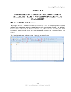 processing integrity and availability