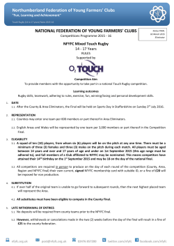 NFYFC document - Northumberland Young Farmers