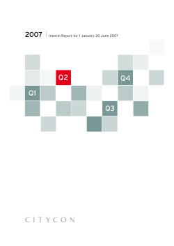 Q1 Q2 Q3 Q4 - Citycon Group