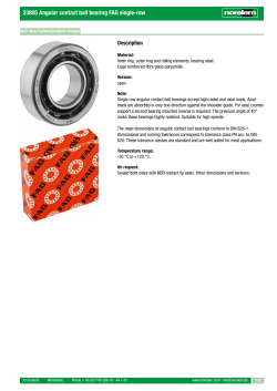 23805 Angular contact ball bearing FAG single-row